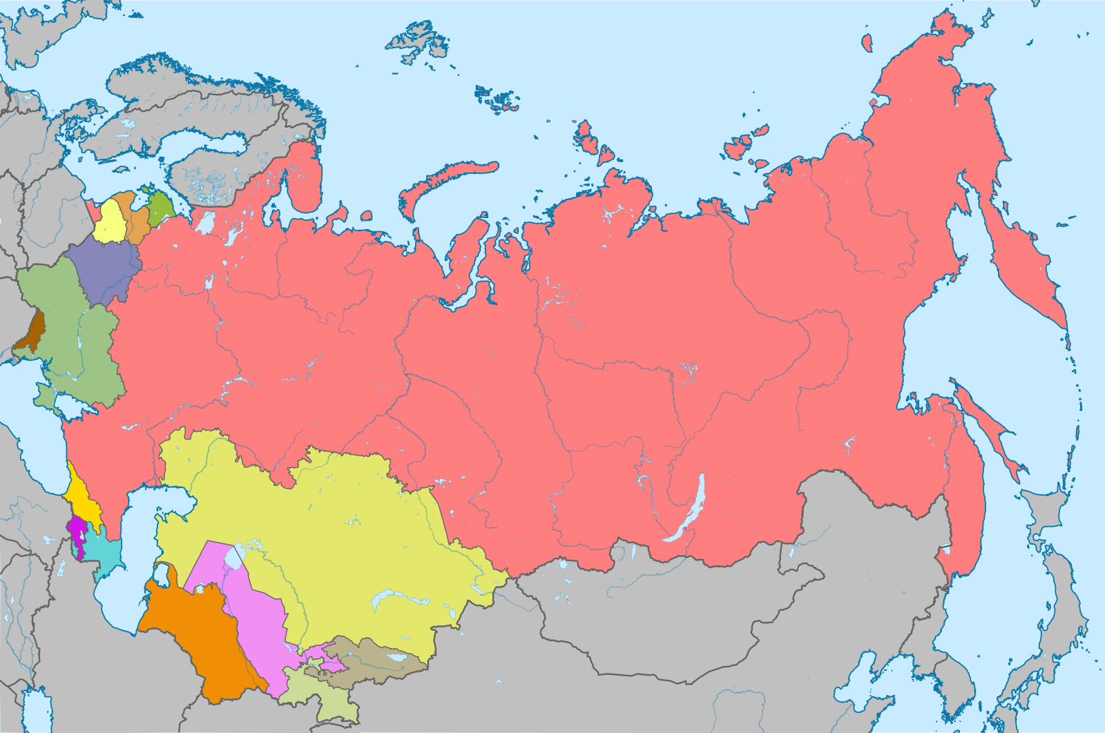 Ссср карта государств. Карта СССР 1991 года. Россия карта распад СССР. Карта распада СССР 1991 года. Карта после распада СССР.