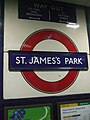 St James's Park stn roundel.JPG
