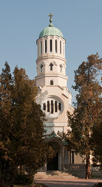 File:St Menas Church Tower - Kyustendil.jpg