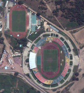 Stade Alphonse Massemba-Débat building in Republic of the Congo