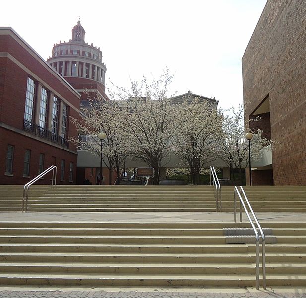 File:Stairs and plaza at the University of Rochester.jpg