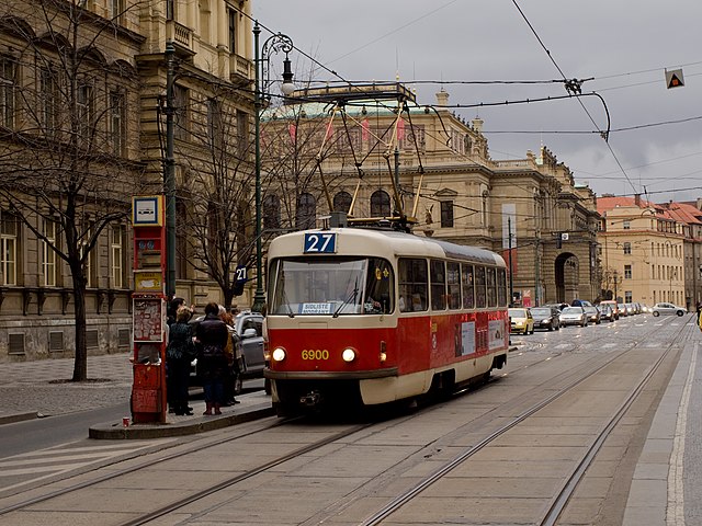 With more than 14,000 units built, Tatra T3 is the most widely produced tram model in history.