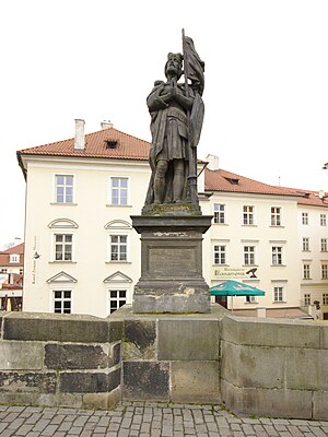 Статуя святого Вацлава на Карловом мосту, 2014-03-06.jpg