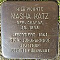 Stolperstein, Katz, Masha, Lehrte, Bahnhofstrasse 29A.jpg