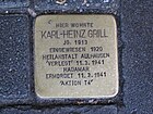 Stolperstein Karl-Heinz Grill, 1, Graupfortstraße 6, Limburg an der Lahn, District Limburg-Weilburg.jpg