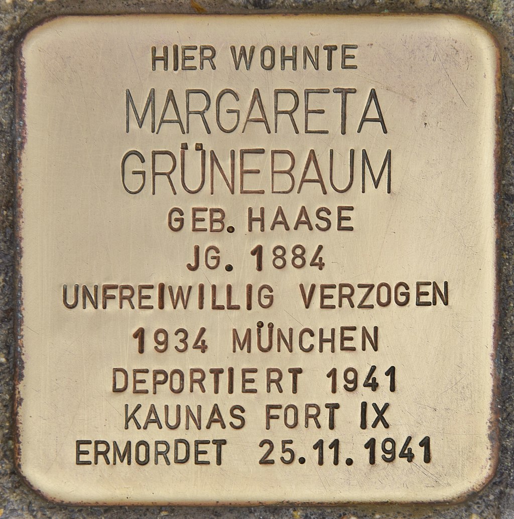 Stolperstein für Margareta Grünebaum (Passau).jpg