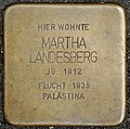 Stolperstein für Martha Landesberg (Görresstraße 15)