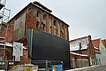 This is a photograph of an architectural monument. It is on the list of cultural monuments of Stralsund, no. 573.