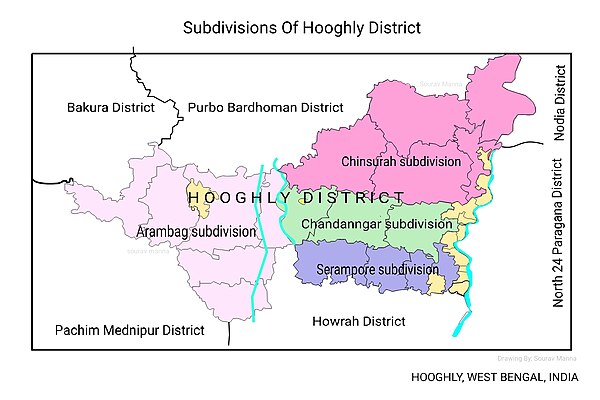 Image: Subdivision of Hooghly District