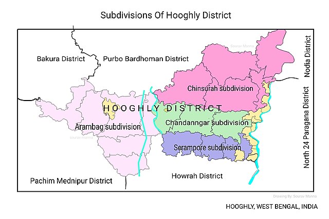 Image: Subdivision of Hooghly District