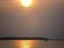 Coucher de soleil sur l'île de Hilton-Head.