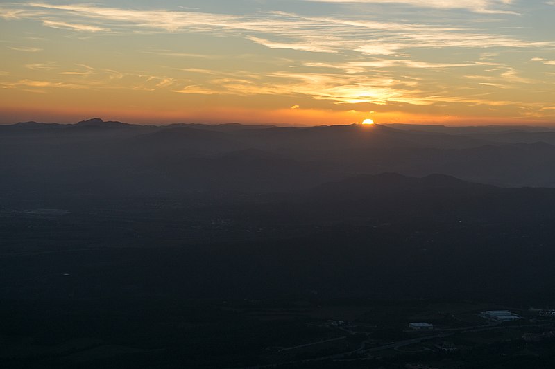 File:Sunset over Catalonia, December, 2018.jpg