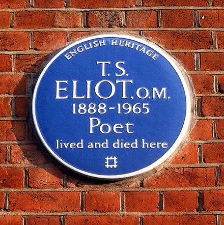 T. S. Elliot's plaque