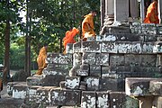 Monks in the south gate