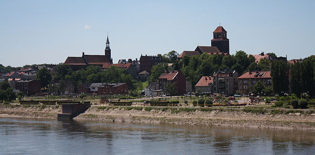 Tczew, the largest city in the ethnocultural region of Kociewie