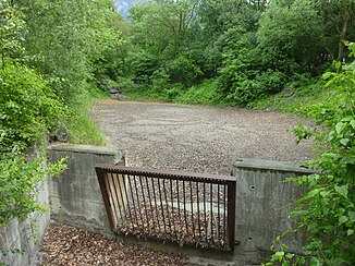 dried up stream bed in May 2011