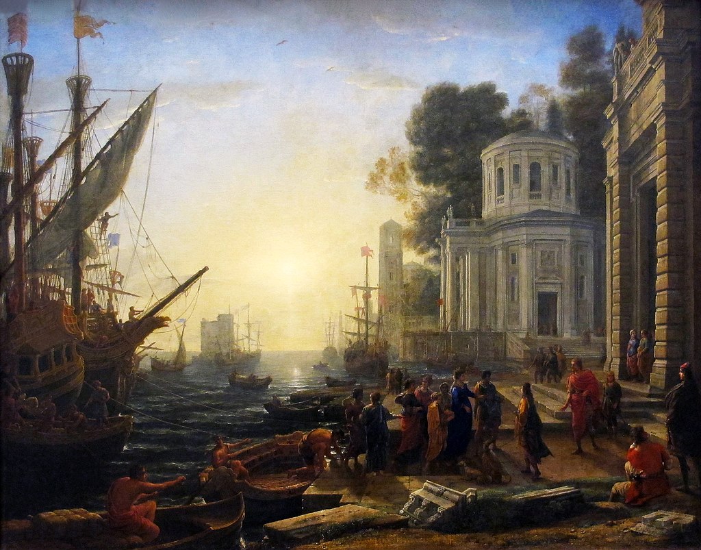 The Disembarkation of Cleopatra at Tarsus 1642 Claude Lorrain.jpg