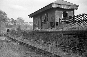 The west portal of Glenfield Tunnel and the derelict Glenfield Station, Nigel Tout, 14.3.1967.jpg