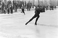 Oxholm at a competition in Groningen (1981)