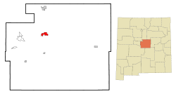 Location of Estancia, New Mexico