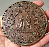A winning competitor's medal from the 1890s UH Athletics Medal.JPG