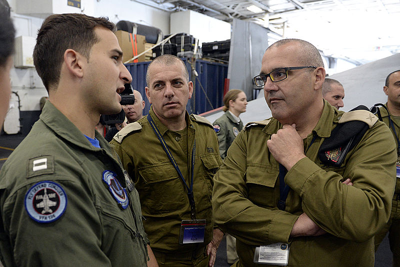 File:USS Theodore Roosevelt IDF Officers visit Aircraft Carrier in Mediterranean (16446860143).jpg