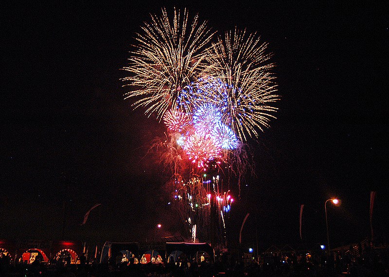 File:US Navy 060704-N-2716P-008 Sailors, family members and friends watch the fireworks display during the 4th of July celebration aboard Commander, U.S. Fleet Activities Yokosuka, Japan.jpg