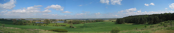 View of the Uecker Valley in the Uckermark