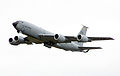 USAFE KC-135 after take off at an English airshow