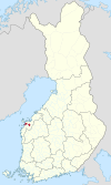 Vaasa / Vasa Finlandiako mapan