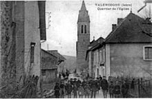 Valencogne, quartier de l'église, 1910, p259 de L'Isère les 533 communes - A Dopardon.jpg