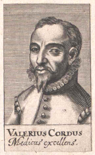 Valerius Cordus German physician, botanist, and author (1515–1544)