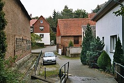 Bachstraße in Mansfeld