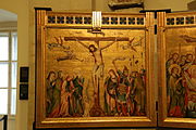 English: Back panel of the Verduner altarpiece in Klosterneuburg, Austria by Nicholas of Verdun.