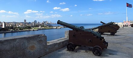 Cannon of Fortaleza de San Carlos de la Cabaña in Havana