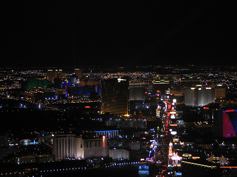 File:View of the Strip at night.JPG