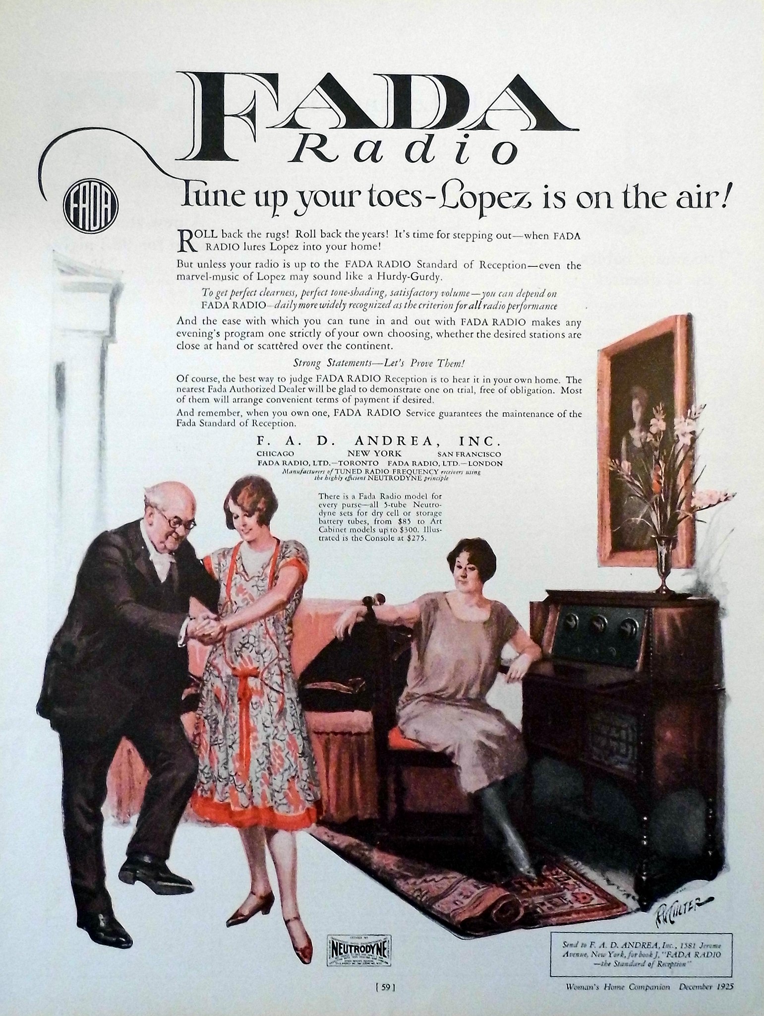 vintage radio station ad