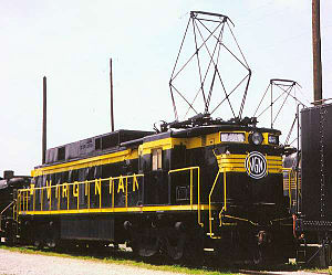 Locomotive 135 preserved in the Virginia Museum of Transportation