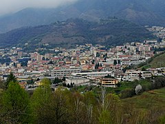 Vista di San Sebastiano dalla zona industriale di Lumezzane