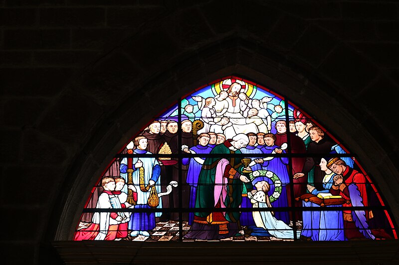 File:Vitrail dans la chapelle Notre-Dame de Lourdes (cathédrale de Vannes, 56).jpg