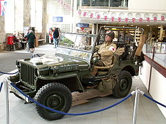 World War II Jeep in the STEAM Museum, Swindon, GB