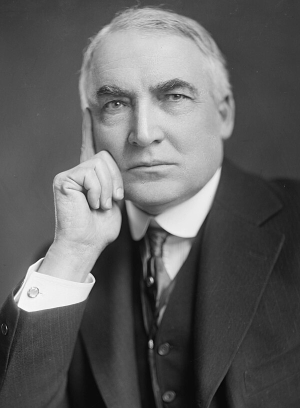 Image: Warren G Harding Harris & Ewing crop