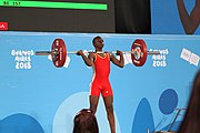 Deutsch: Gewichtheben bei den Olympischen Jugendspielen 2018; Tag 2, 10. Oktober 2018; Jungen 62 kg English: Weightlifting at the 2018 Summer Youth Olympics at 8 October 2018 – Boys' 62 kg