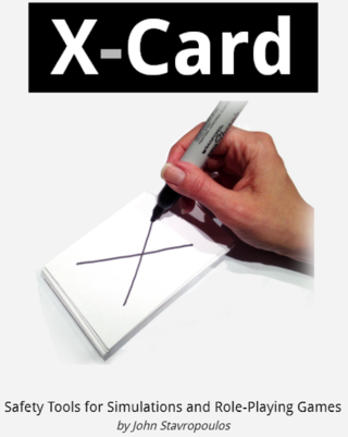 <i>X-Card</i> Safety tool in role-playing games