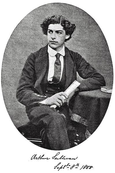 Sullivan aged 16, in his Royal Academy of Music uniform