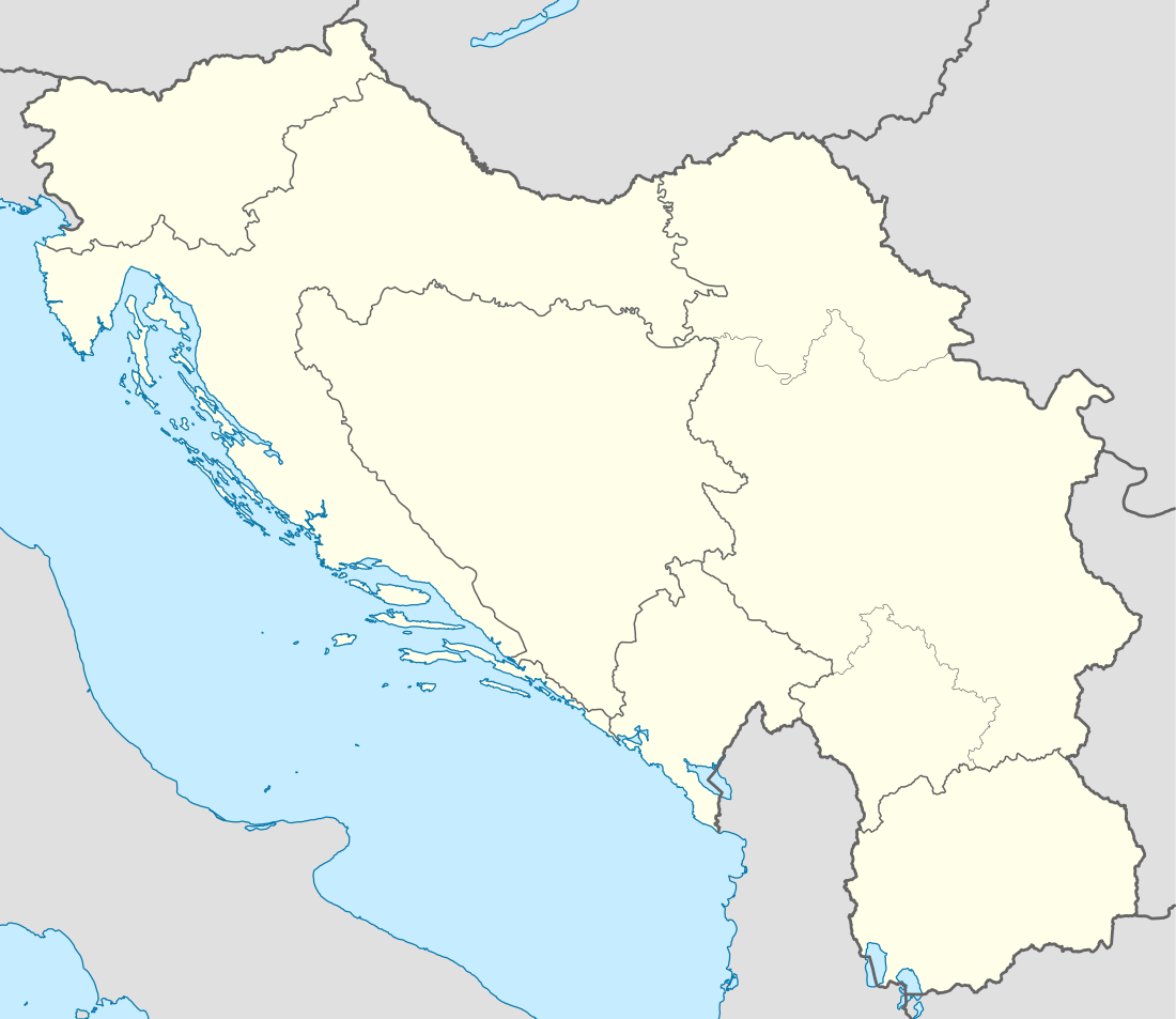 Il relè della torcia delle Olimpiadi invernali del 1984 si trova in Jugoslavia