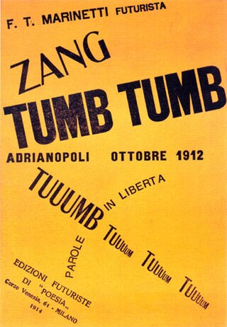 <i>Zang Tumb Tumb</i> 1914 poem by F. T. Marinetti