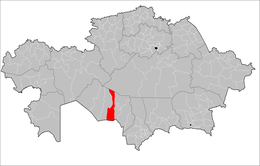 Distretto di Zhalaǧaš – Localizzazione