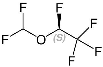 Structural Formula of (S)-Desfluran