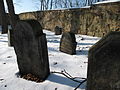 Čeština: Náhrobeky na židovském hřbitově ve Zlonicích. Okres Kladno, Česká republika. English: Tombstones at the Jewish cemetery in Zlonice village, Kladno District, Czech Republic.